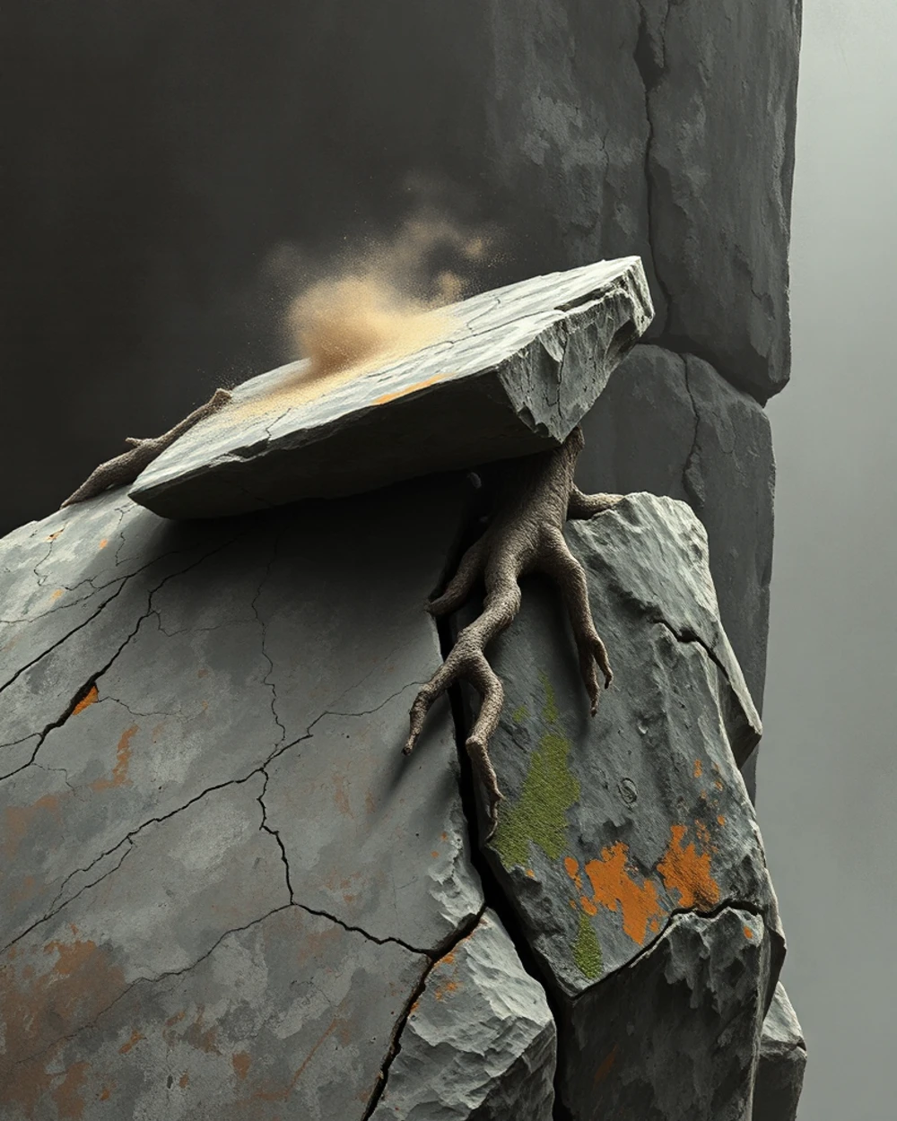 The grove reacts with cracks and shifting stone